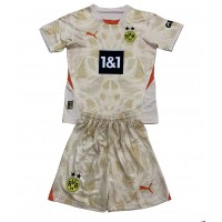 Camiseta Borussia Dortmund Portero Primera Equipación Replica 2024-25 para niños mangas cortas (+ Pantalones cortos)